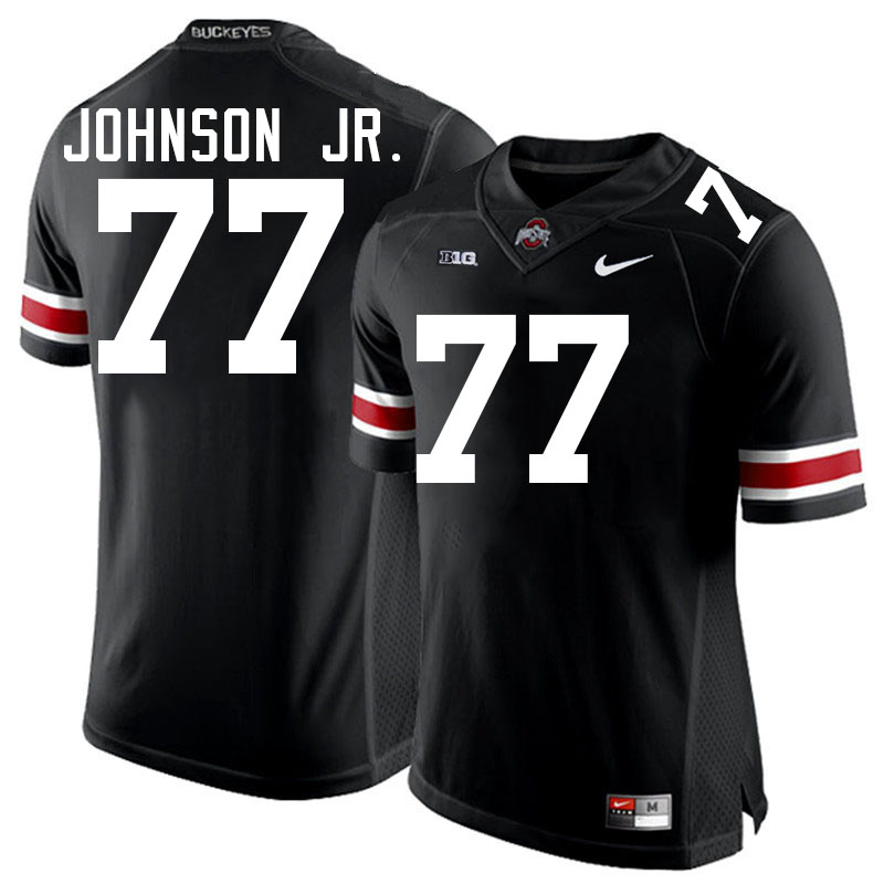 Paris Johnson Jr. Ohio State Buckeyes Jersey College Football Uniforms-Black